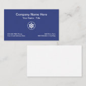 Marinebootfahrt-Thema Visitenkarte (Vorne/Hinten)