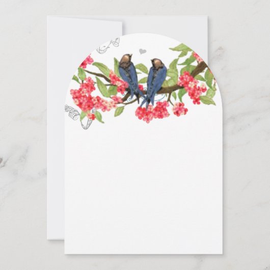 Marinebrake Korallenwald Fairytale Hochzeit Einladung (Rückseite)