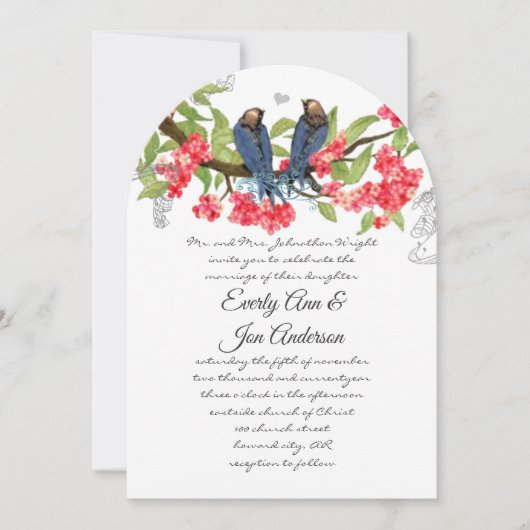 Marinebrake Korallenwald Fairytale Hochzeit Einladung (Vorderseite)