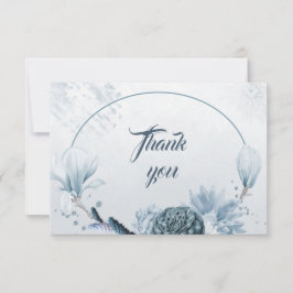 Marinebraubblüten botanische Dankeschön-Karte Dankeskarte