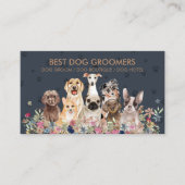 Marinebrauner Trainer Arbeitsprogramm für Hunde Visitenkarte (Vorderseite)