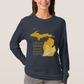 Marinebrücke und Yellos Langarm-Mackinac-Brücke t- T-Shirt (Vorderseite)