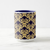 Marinecreme Damask Bows Tasse (Zentrum)