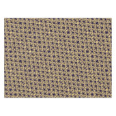 Marinecreme Damask Bows Tischdecke (Vorderseite (Horizontal))