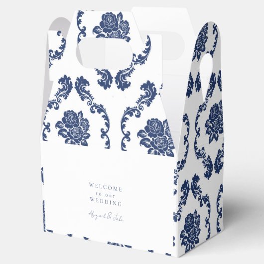 Marinedamask Begrüßungsbox Geschenkschachtel (Geöffnet)