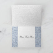 Marinedamast IMITAT-Band diamante Schnalle Dankeskarte (Innenseite)