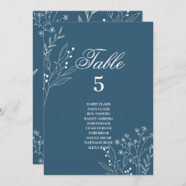 Marineecke Floral Boho Hochzeitssitzkarten Einladung
