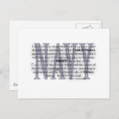 Marineeid Postkarte (Vorne/Hinten)