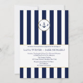 Marineeinladungen, Schönheits-Hochzeiten Einladung (Vorderseite)