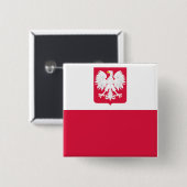 Marinefahne von Prl, Polen-Flagge Button (Vorne & Hinten)