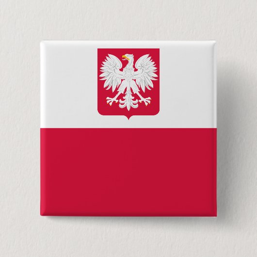 Marinefahne von Prl, Polen-Flagge Button (Vorderseite)