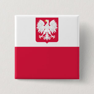 Marinefahne von Prl, Polen-Flagge Button