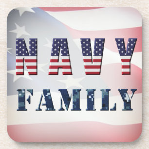 Marinefamilie Getränkeuntersetzer
