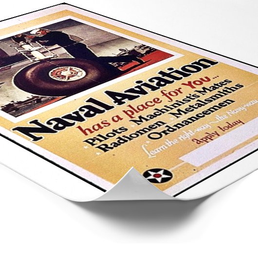 Marinefliegerei Poster (Ecke)