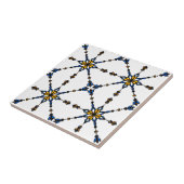 Marinefliesen, gelb, orange und weiße mediterrane fliese (Seite)