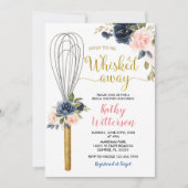 Marinefloral bald auf dem Weg zum Brautparty Einladung (Vorderseite)