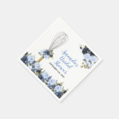 Marinefloral bald auf dem Weg zum Brautparty Serviette (Ecke)