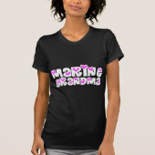 Marinegroßmutter-Rosa-Herzen T-Shirt (Vorderseite)