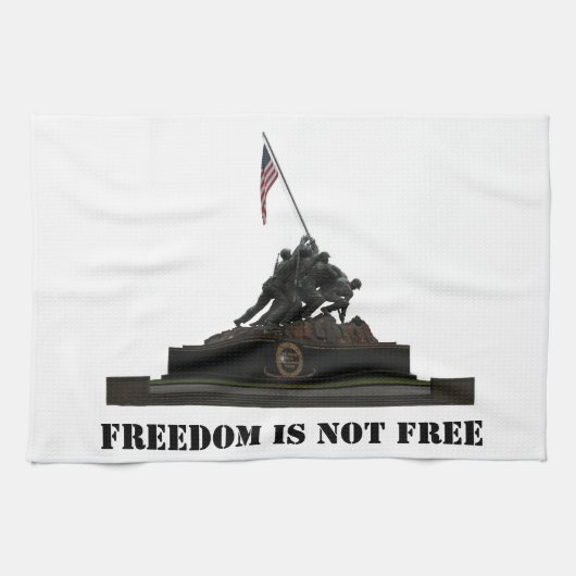 Marineinfanteriekorps-Kriegs-Denkmal-Geschirrtuch Küchentuch (Horizontal)