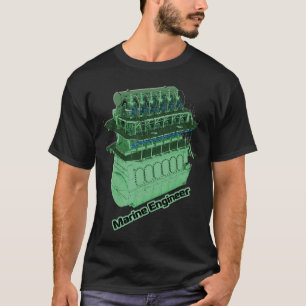 Marineingenieur (MANN) - Schwarzes T-Shirt