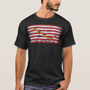 MarineJackflagge der Vereinigten Staaten Vintag T-Shirt