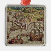 Marinekampf Silbernes Ornament (Vorne)