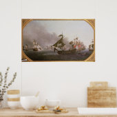 Marinekämpfe vor der Insel Grenada Poster (Küche)