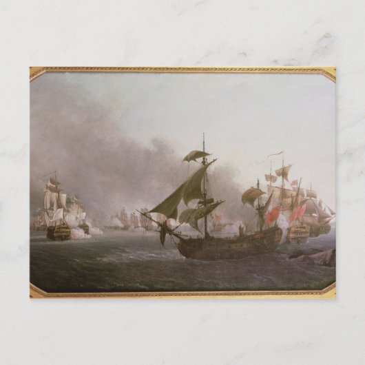 Marinekämpfe vor der Insel Grenada Postkarte (Vorderseite)