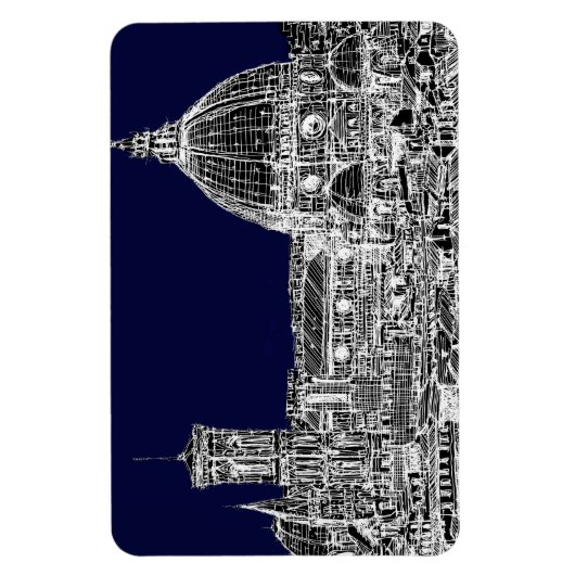 Marinekathedrale Florenz Magnet (Vertikal)