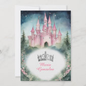 Marinekleid Forest Mis Quince 15 Geburtstag Einladung (Rückseite)