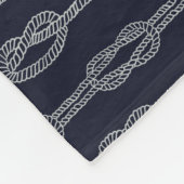 Marineknoten-Muster Fleecedecke (Ecke)