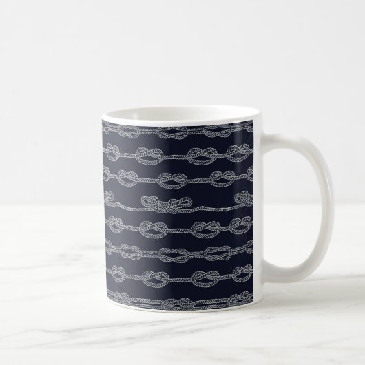 Marineknoten-Muster Kaffeetasse (Rechts)