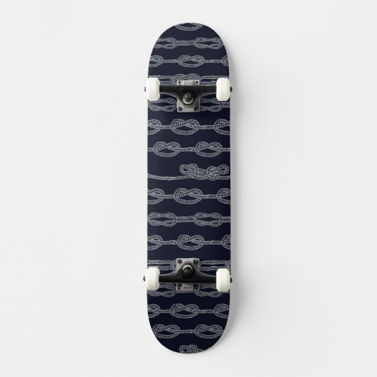 Marineknoten-Muster Skateboard (Vorderseite)