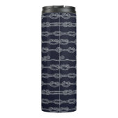 Marineknoten-Muster Thermosbecher (Rückseite)