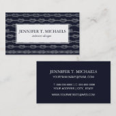 Marineknoten-Muster Visitenkarte (Vorne/Hinten)