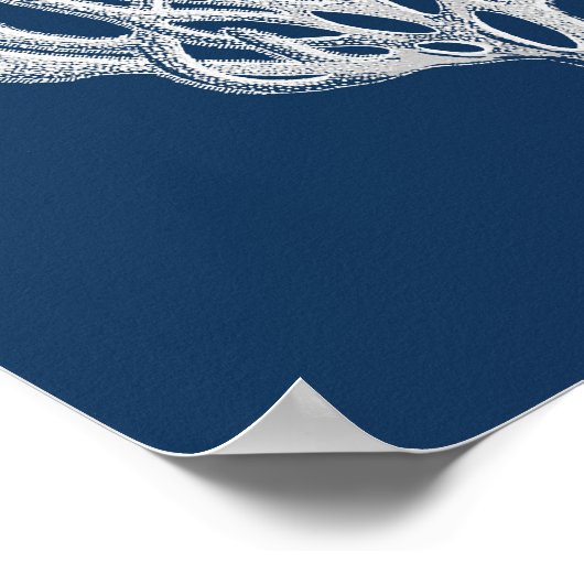 Marinekoralle #1 Stranddekoration Kunst Poster (Ecke)