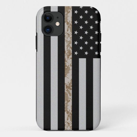 Marinekorps verdünnen Wüsten-Camouflage-Linie Case-Mate iPhone Hülle (Rückseite)