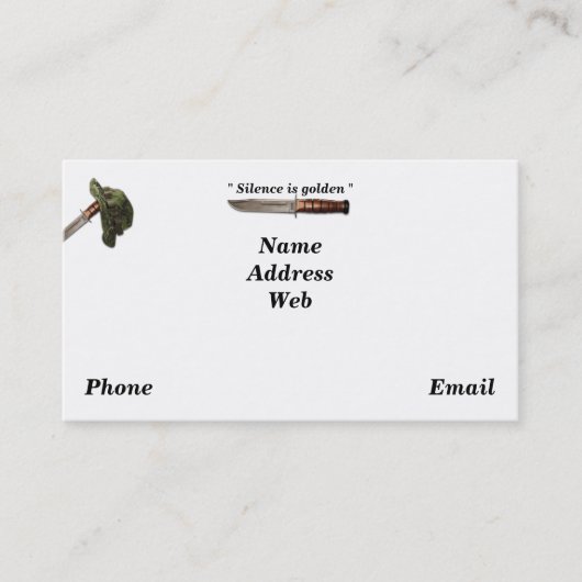 Marinemarine Marines Ranger lrps lrrp sof Visitenkarte (Vorderseite)