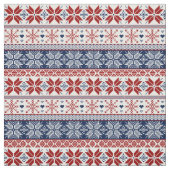 Marinemesse und Rote Wintermesse Isle Pattern Stoff (Muster)