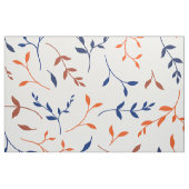Marineorange Ditsy Botanisches Blattmuster Stoff (Fat Quarter (45,7 x 55,9 cm))