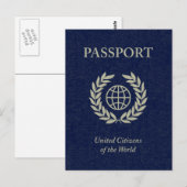 Marinepass Postkarte (Vorne/Hinten)