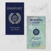 Marinepaß Visitenkarte (Vorne/Hinten)