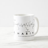 Marinepeptidnamen-Tasse Kaffeetasse (VorderseiteRechts)