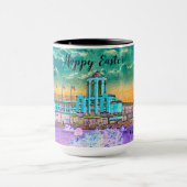 Marinepier Chicago 1920's Watercolor Osterfarben Tasse (Zentrum)