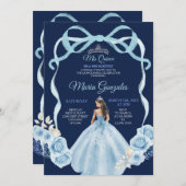 Marineprinzessin Mis Quince, 16. Geburtstag Einladung (Vorne/Hinten)