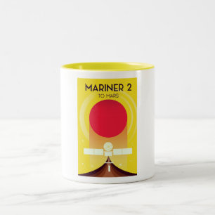 Mariner 2 für Mars Zweifarbige Tasse