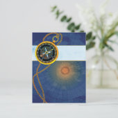 Mariner Compass Business Werbeaktion Postkarte (Stehend Vorderseite)