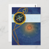 Mariner Compass Business Werbeaktion Postkarte (Vorne/Hinten)