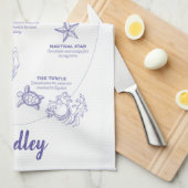 Mariner und Sailor Tattoo Meanings Geschirrtuch (Viertel Falte)