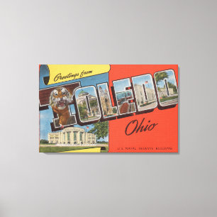 Marinereserve-Gebäude Toledos, Ohio - US Leinwanddruck